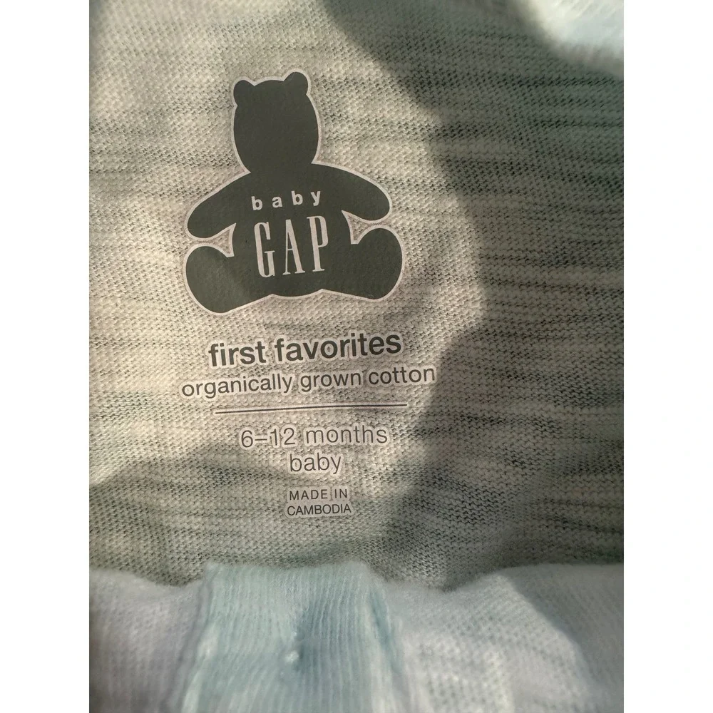 Baby Gap First Favorites Organic Cotton Tie Dye Henley Top and Shorts Set 6-12M